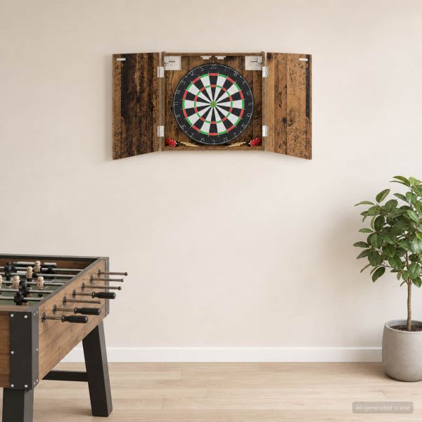 Кабинет за дартборд Старо дърво 56 x 12 x 53,5 см