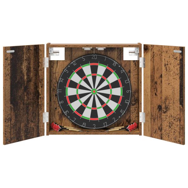 Кабинет за дартборд Старо дърво 56 x 12 x 53,5 см