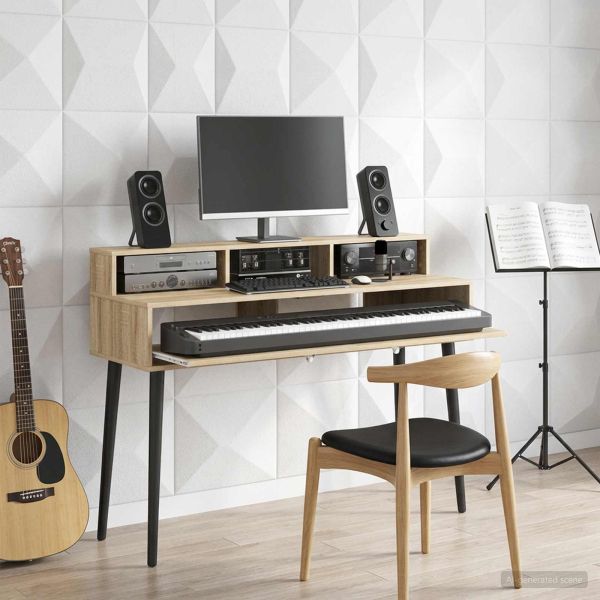 Студио бюро Дъб сонома 110 x 42,5 x 36 см Инженерна дървесина