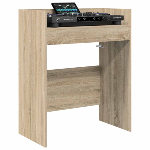 DJ маса Дъб сонома 102 x 45 x 102 см Инженерна дървесина