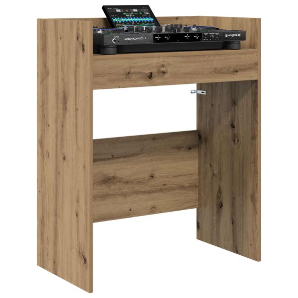 DJ маса Дъб артизан 102 x 45 x 102 см Инженерна дървесина