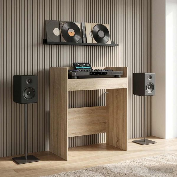 DJ маса Дъб сонома 82 x 45 x 102 см Инженерна дървесина