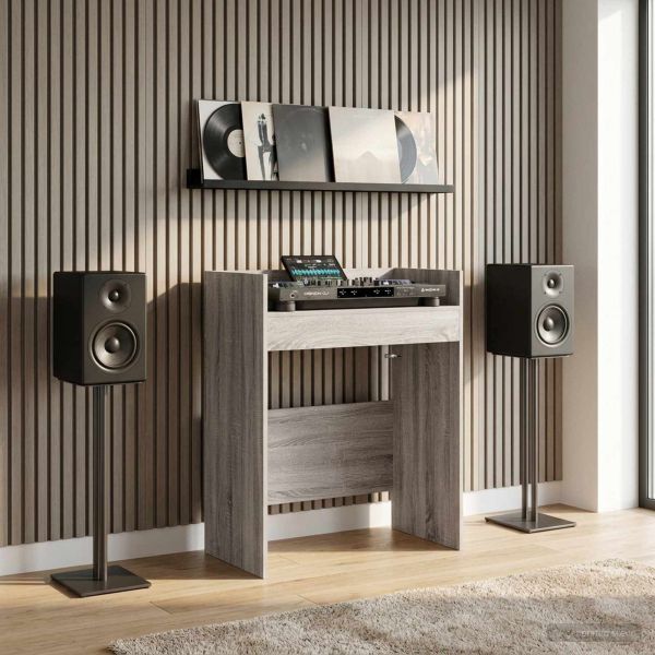 DJ маса Сив Сонома 62 x 45 x 102 см Инженерна дървесина