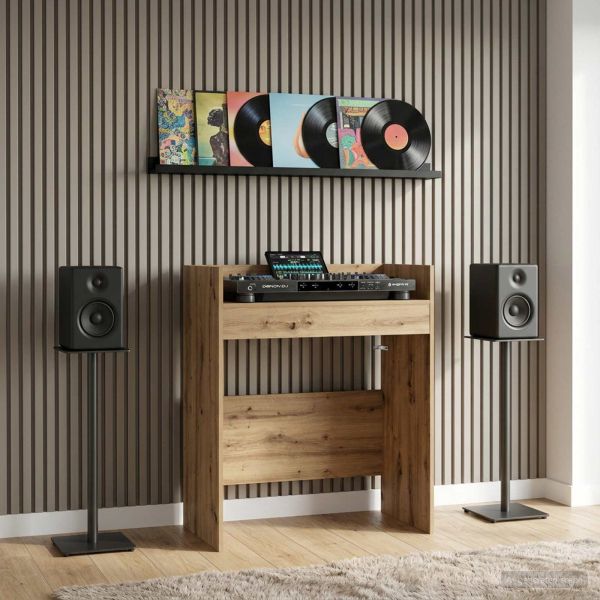 DJ маса Дъб артизан 62 x 45 x 102 см Инженерна дървесина
