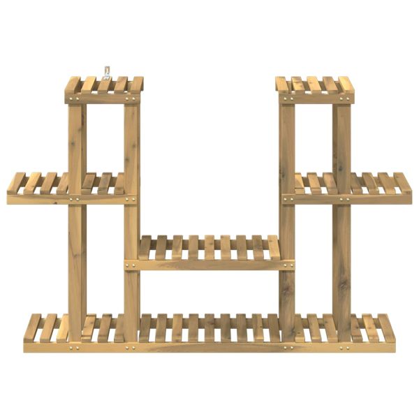 Стойка за растения Бяло 123 x 25 x 78,5 см