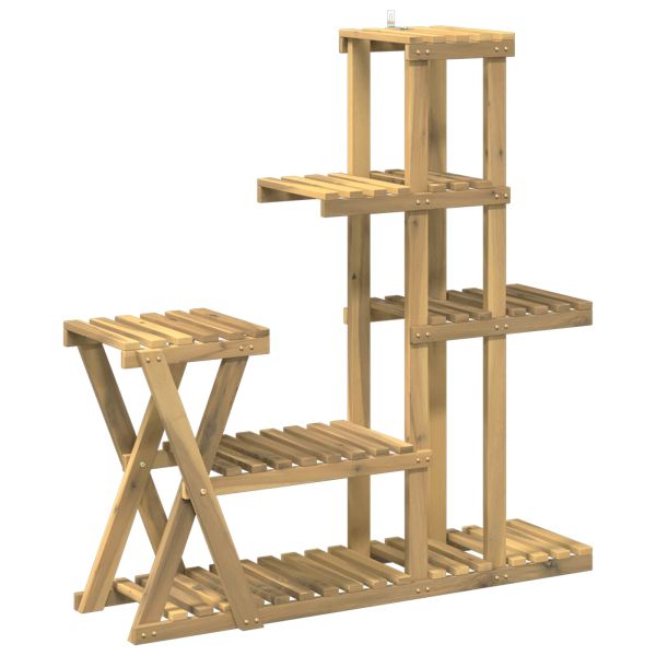 Стойка за растения Бяло 95 x 25 x 101,5 см