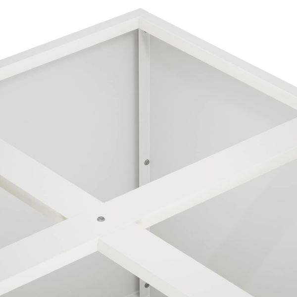 Градинска саксия Бяло 100 x 100 x 30 cm