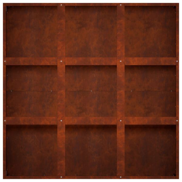 Градинска саксия Ръждясало 100 x 100 x 20 cm Кортенова стомана