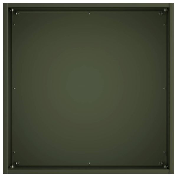 Градинска саксия 2 бр. Маслиненозелено 45 x 45 x 45 cm
