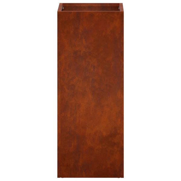 Градинска саксия 2 бр. Ръждясало 20 x 20 x 40 см