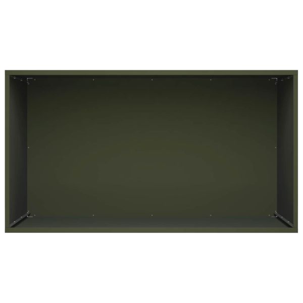 Градинска саксия 2 бр. Маслиненозелено 80 x 50 x 50 см