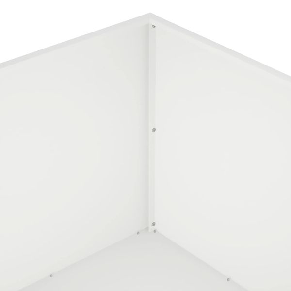 Градинска саксия Бяло 60 x 60 x 40 cm Студено валцована стомана
