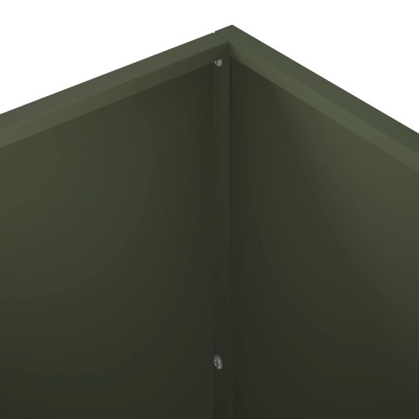 Градинска саксия Маслиненозелено 80 x 50 x 50 см