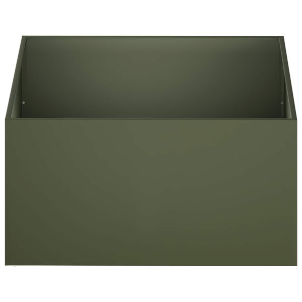 Градинска саксия Маслиненозелено 60 x 60 x 40 cm