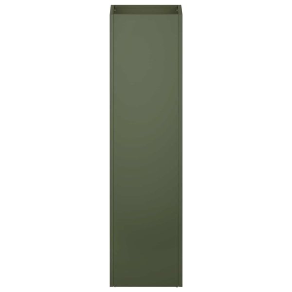 Градинска саксия Маслиненозелено 20 x 20 x 75 см