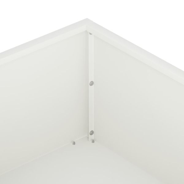 Градинска саксия 2 бр. Бяло 80 x 80 x 20 cm