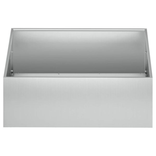 Градинска саксия Сребристо 60 x 60 x 20 см Поцинкована стомана