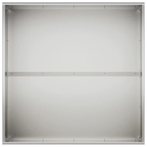 Градинска саксия 2 бр. Сребристо 80 x 80 x 40 cm