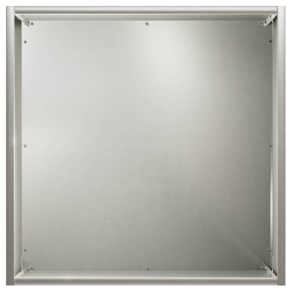 Градинска саксия 2 бр. Сребристо 20 x 20 x 20 см