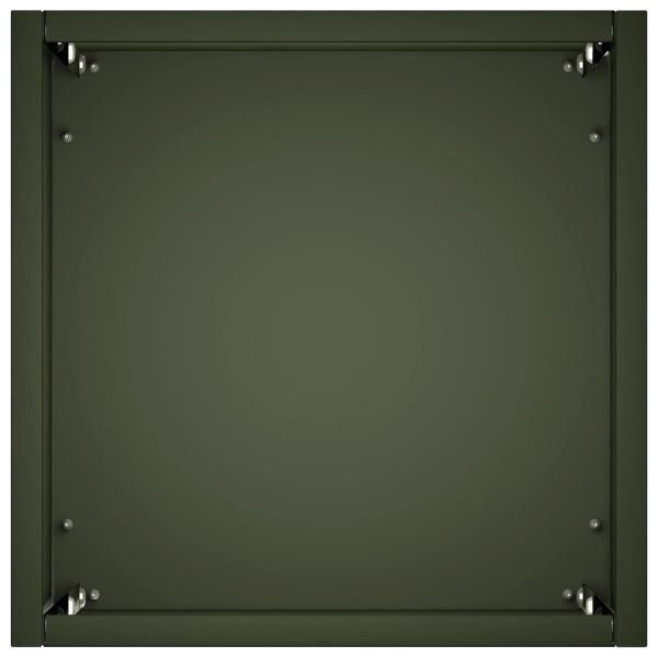 Градинска саксия 2 бр. Маслиненозелено 20 x 20 x 40 см
