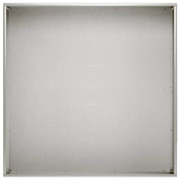 Градинска саксия 2 бр. Сребристо 60 x 60 x 20 см