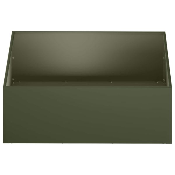 Градинска саксия Маслиненозелено 60 x 60 x 20 см
