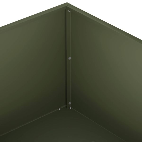 Градинска саксия Маслиненозелено 60 x 60 x 20 см