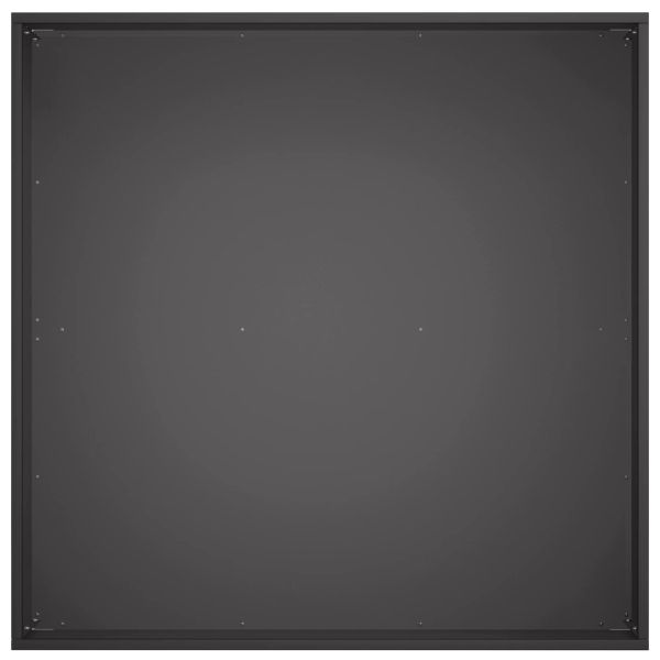 Градинска саксия 2 бр. Черно 60 x 60 x 20 см