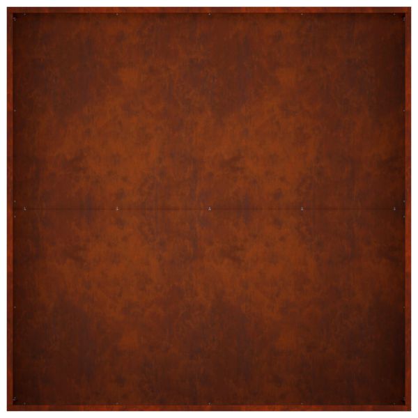 Градинска саксия Ръждясало 80 x 80 x 30 cm Кортенова стомана