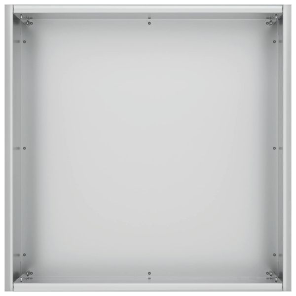 Градинска саксия 2 бр. Сребристо 20 x 20 x 20 см