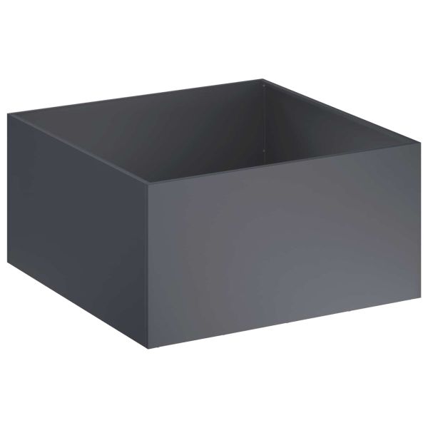 Градинска саксия 2 бр. Антрацит 60 x 60 x 40 cm