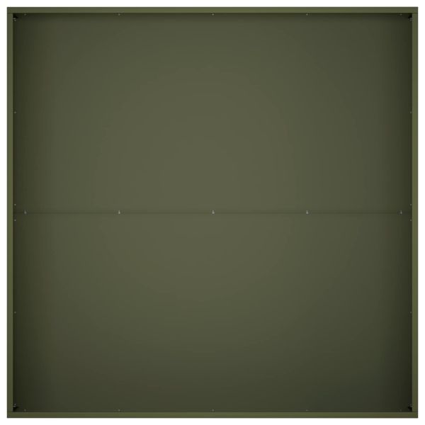 Градинска саксия 2 бр. Маслиненозелено 80 x 80 x 30 cm