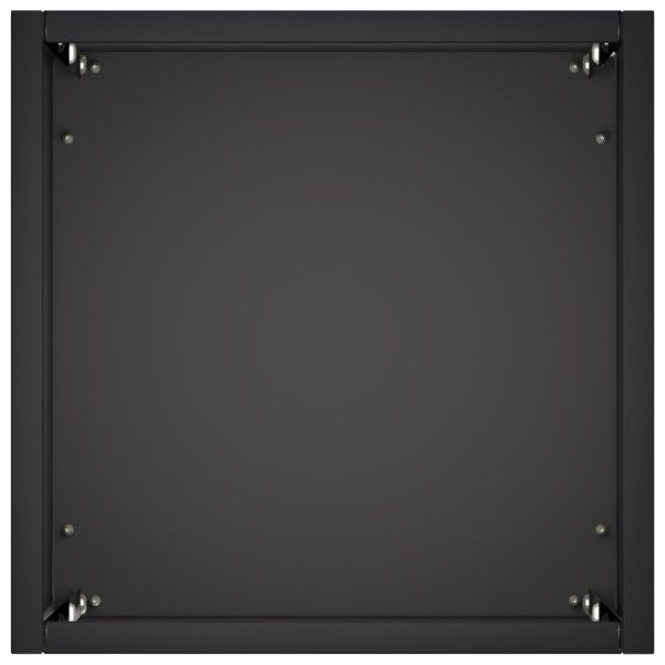 Градинска саксия 2 бр. Черно 20 x 20 x 40 см