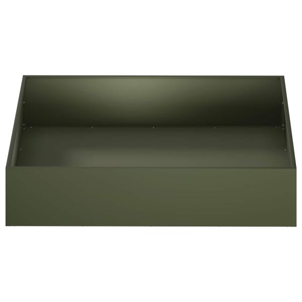 Градинска саксия Маслиненозелено 80 x 80 x 20 cm