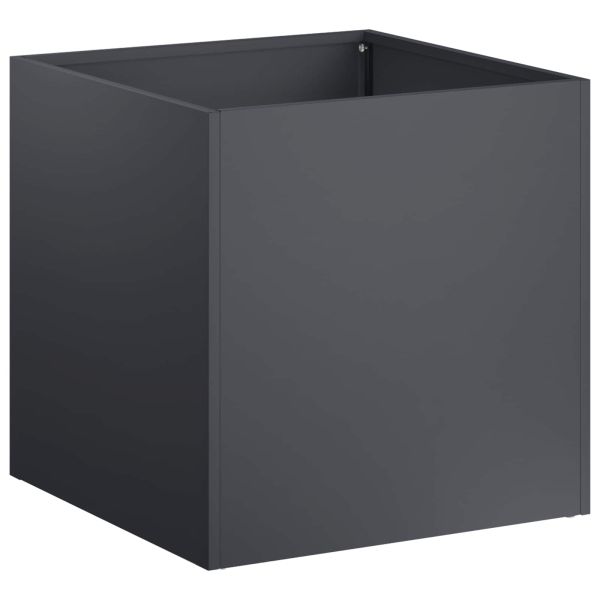 Градинска саксия 2 бр. Антрацит 20 x 20 x 20 см