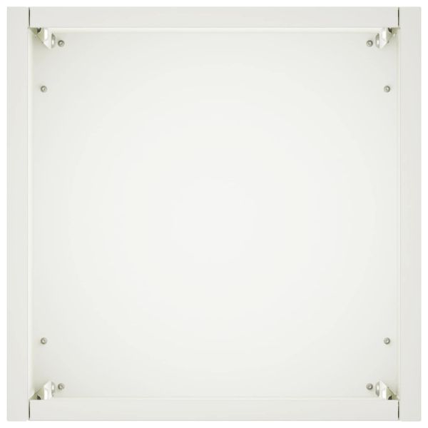 Градинска саксия 2 бр. Бяло 20 x 20 x 40 см