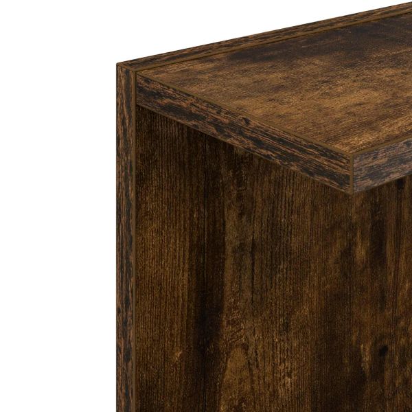 Стенен рафт Опушен дъб 30 x 15 x 100 см Инженерна дървесина