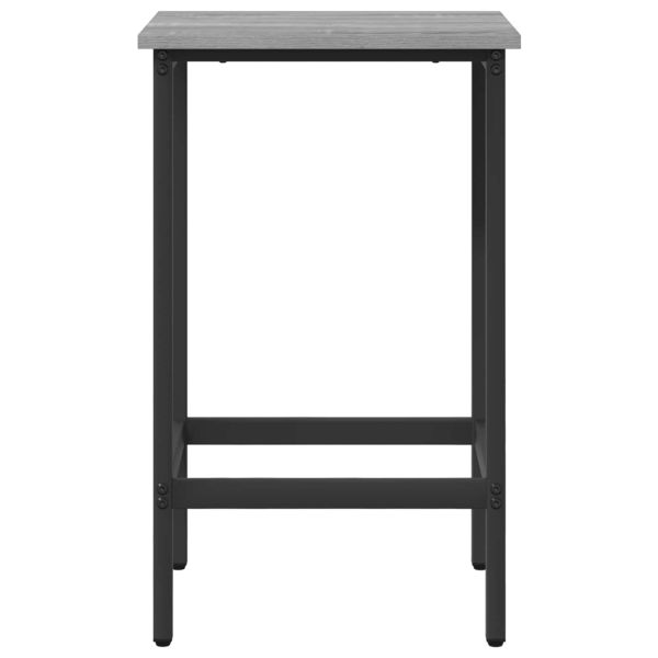 Бар стол 2 бр. Сив Сонома 40 x 32 x 74 см Инженерна дървесина