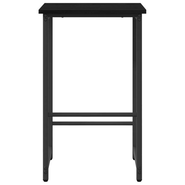 Бар стол 2 бр. Черен дъб 40 x 32 x 64 см Инженерна дървесина