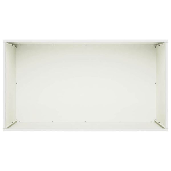 Градинска саксия 2 бр. Бяло 80 x 50 x 50 см