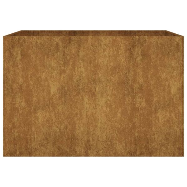 Градинска повдигната леха 120x80x80 см кортенова стомана