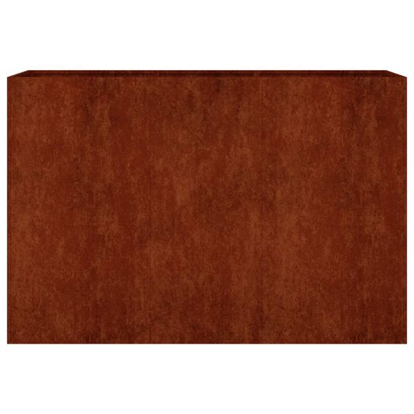 Градинска повдигната леха 120x40x80 см кортенова стомана