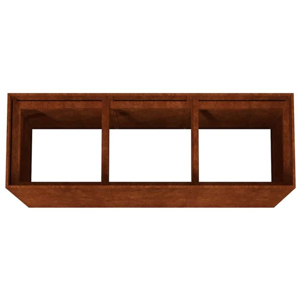 Градинска повдигната леха 120x40x80 см кортенова стомана