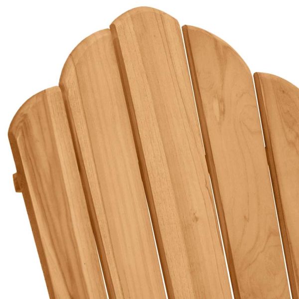 Люлеещ се стол Adirondack 2 бр. Кафяво Масивна тикова дървесина