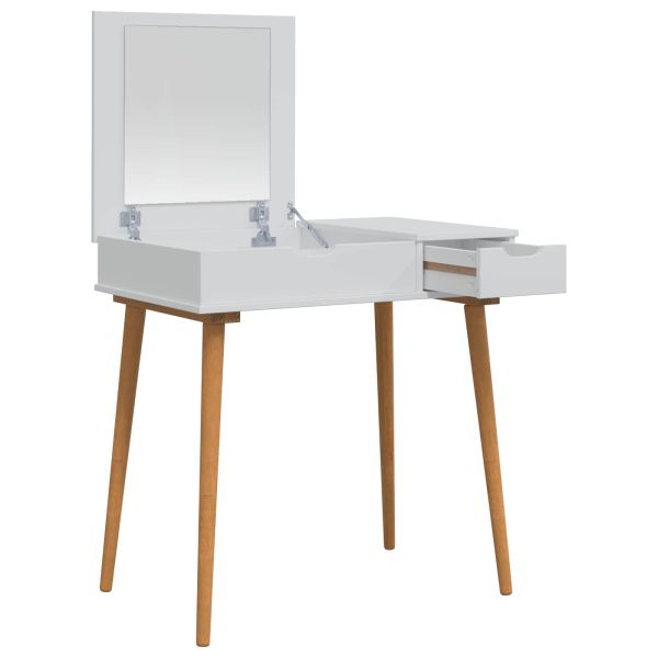 vidaxl Тоалетка FAUSKE Бяло 76 x 50 x 78 см