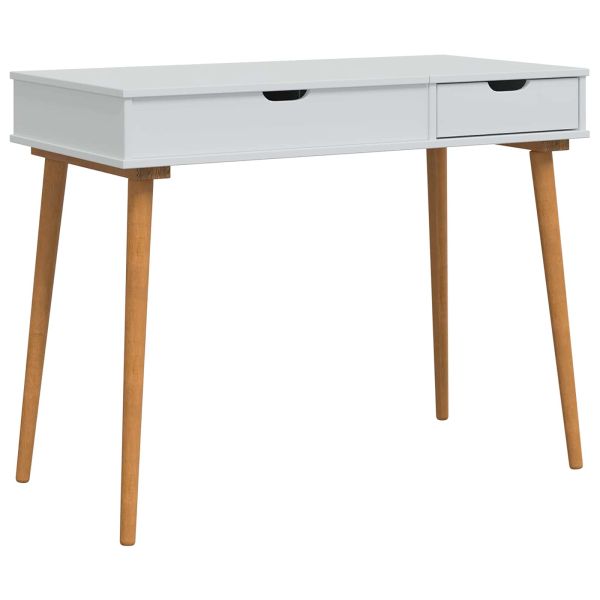 vidaxl Тоалетка FAUSKE Бяло 100 x 50 x 78 см