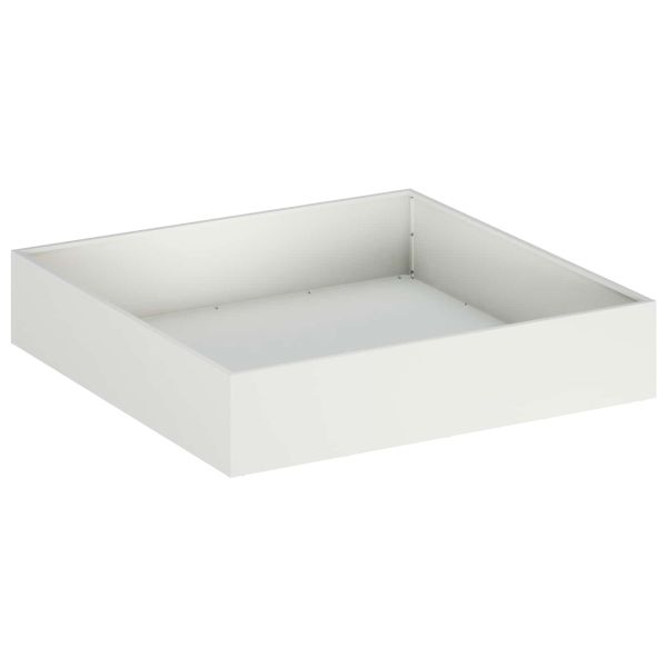 Градинска саксия Бяло 80 x 80 x 20 cm Студено валцована стомана