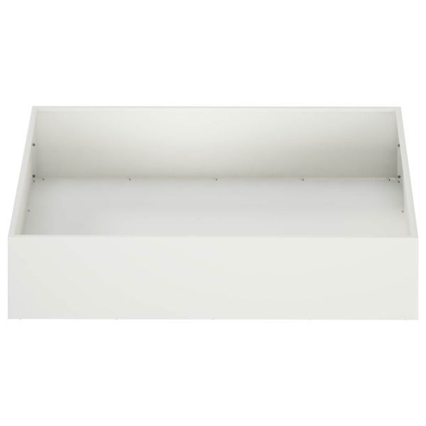 Градинска саксия Бяло 80 x 80 x 20 cm Студено валцована стомана