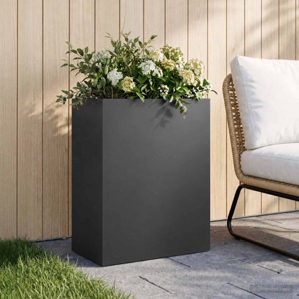 Градинска саксия Черно 40 x 20 x 50 см