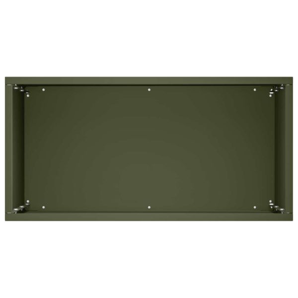 Градинска саксия 2 бр. Маслиненозелено 40 x 20 x 40 см